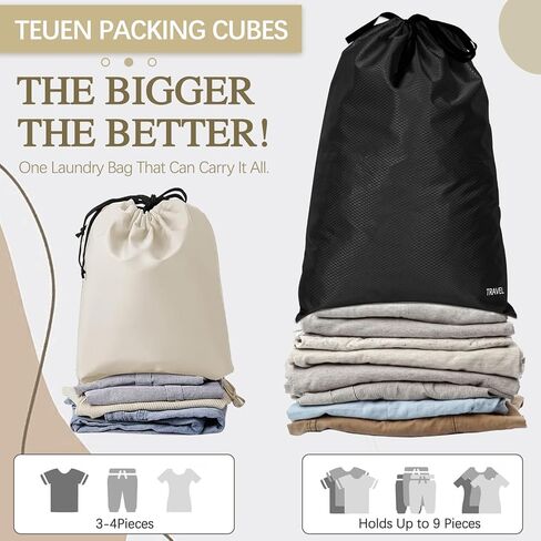 TEUEN 6 Set Compression Packing Cubes for Suitcases, Expandable Large Capacity Luggage Organizer Bags Set for Travel Accessories Travel Essentials Waterproof Durable Lightweight Travel Cubes in Kuwait