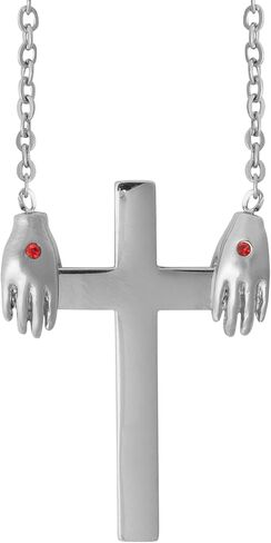 Kairos Moment Creations - قلادة الصليب المحامي - رمز الدعم الإلهي والذكرى اليومية - يساعدنا على تحمل صليبنا - مجوهرات جميلة من الفولاذ المقاوم للصدأ - هدية تذكارية روحية in Kuwait