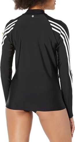 adidas womens 3-stripes Long Sleeve Rashguard Rash Guard Shirt in Saudi Arabia