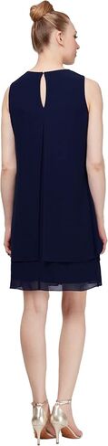 S.L. Fashions Women's Sleeveless Cutout Pearl Neck Cocktail Dress in Saudi Arabia