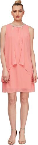 S.L. Fashions Women's Sleeveless Cutout Pearl Neck Cocktail Dress in Saudi Arabia