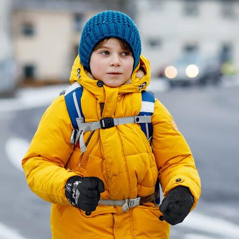 Bencailor 4 Pairs Kids Winter Gloves Waterproof Snow Ski Gloves Warm Unisex Snowboard Camouflage Gloves for Cold Weather Boys Girls in Saudi Arabia