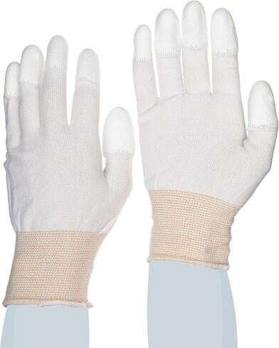 SHOWA BO600 Polyurethane Fingertip Coating Glove, 13-Gauge Engineered Nylon Liner, Large (Pack of 12 Pairs) in Kuwait
