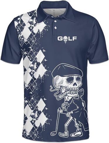 قمصان جولف للرجال من باجيمو، قمصان جولف مضحكة للرجال، قمصان جولف وطنية للرجال، قميص بولو بتصميم العلم الامريكي، هدايا الجولف للرجال in Kuwait