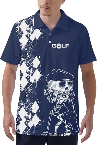 قمصان جولف للرجال من باجيمو، قمصان جولف مضحكة للرجال، قمصان جولف وطنية للرجال، قميص بولو بتصميم العلم الامريكي، هدايا الجولف للرجال in Kuwait