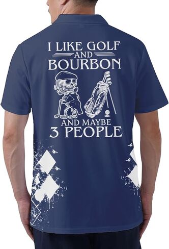 قمصان جولف للرجال من باجيمو، قمصان جولف مضحكة للرجال، قمصان جولف وطنية للرجال، قميص بولو بتصميم العلم الامريكي، هدايا الجولف للرجال in Kuwait