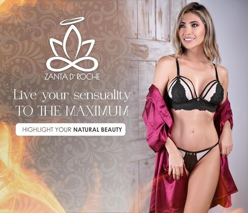 مجموعة الملابس الداخلية المثيرة من Zanta D´Roche، الملابس الداخلية الأكثر جاذبية مع أشرطة الرباط وتفاصيل الدانتيل in Saudi Arabia