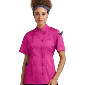 Women's Chef Coat with Knotted Cloth Buttons in Kuwait