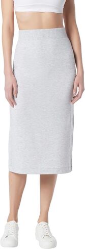 Andrew Marc Women's Stretch French Terry Midi Skirt in Saudi Arabia