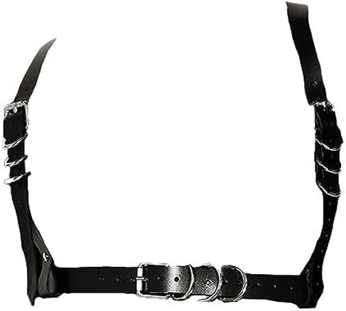 CHIRCOLS الشرير الخصر سلسلة جلدية سوداء الجسم سلسلة تسخير حزام البطن سلاسل ملهى ليلي حفلة الجسم اكسسوارات مجوهرات in Kuwait