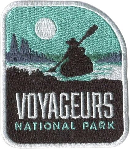 Vagabond Heart Voyageurs National Park Patch - Voyageurs Souvenir - Iron On Travel Badge in Saudi Arabia