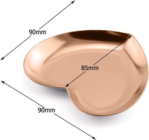 1 Piece Colorful Luxurious Metal Storage Tray Heart Shaped Jewelry Display Tray Home Decoration Serving Plate Craft For Table Organizer in Saudi Arabia