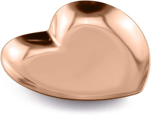 1 Piece Colorful Luxurious Metal Storage Tray Heart Shaped Jewelry Display Tray Home Decoration Serving Plate Craft For Table Organizer in Saudi Arabia