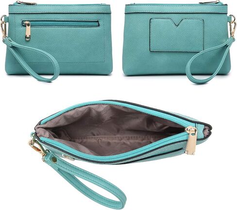 Women Handbags and Purses Fashion Satchel Tote Work Bags Top Handle Shoulder Purses with Matching Wristlet in Saudi Arabia