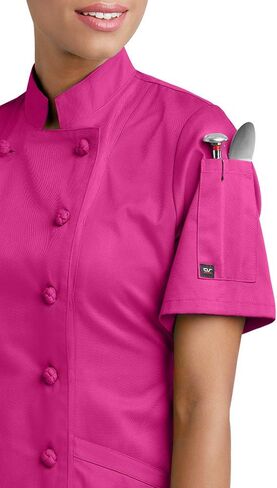 Women's Chef Coat with Knotted Cloth Buttons in Kuwait