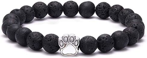 SIVITE الحمم روك ستون الخرز تمتد سوار الكلب باو سحر الضروري النفط الناشر الحيوانات الأليفة التذكارية سوار الإسورة in Kuwait