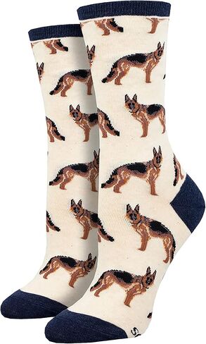Socksmith Women's German Shepherd Crew Socks in Saudi Arabia