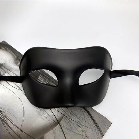 CYIWHI Masquerade Mask for Men Black Venetian Mask Mardi Gras Mask for Mascarade Ball Mardi Gras Halloween Party in Kuwait