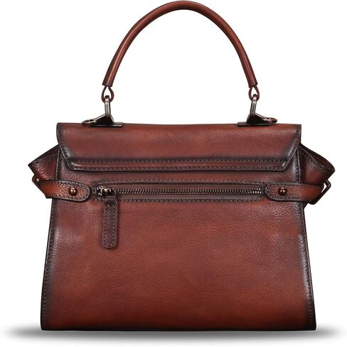 حقيبة جلدية أصلية حقائب كروس للنساء مصنوعة يدويًا حقيبة كتف عتيقة بمقبض علوي حقائب يد ومحافظ in Kuwait