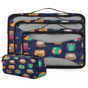 Pink High Heel Butterfly Packing Cubes 4 Pack Travel Packing Bags Individual Carry on Suitcases Underwear Luggage Mesh Organizer Packing Cubes Set for Travel Bag Backpack in Kuwait