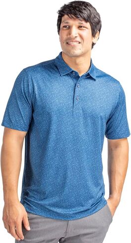 Cutter & Buck Men's Pike Micro Floral Print Polo in Saudi Arabia