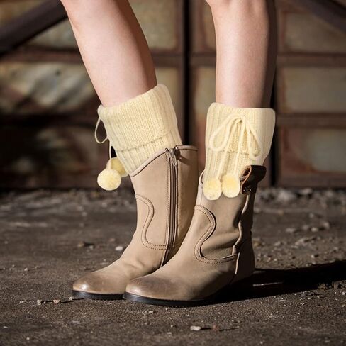 Benefeet Sox 3 أزواج من أصفاد التمهيد للنساء والفتيات كابل متماسكة من الكروشيه لتدفئة الساق جوارب شتوية دافئة قصيرة التمهيد in Saudi Arabia