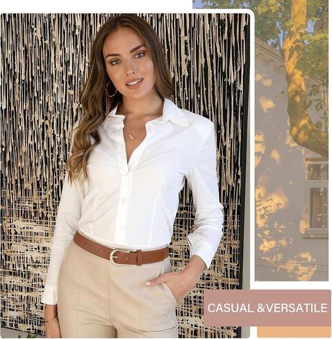 SANSTHS Women's Leather Belt for Jeans Pants Fashion Gold Buckle Ladies Dress Waist Belt in Saudi Arabia
