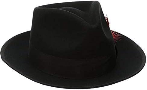 Scala Classico Men's Wool Felt Snap Brim Fedora in Kuwait