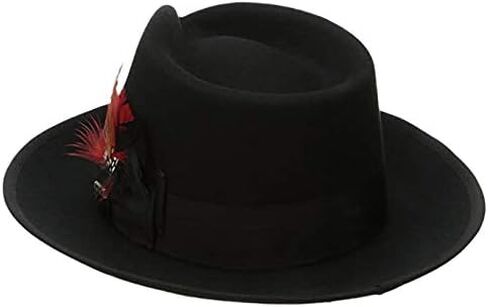 Scala Classico Men's Wool Felt Snap Brim Fedora in Kuwait