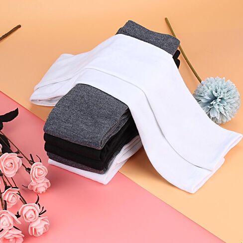 ون سينج 3-10 ازواج من الجوارب عالية الفخذ للنساء فوق الركبة، جوارب قطنية طويلة سميكة طويلة جوارب عالية الفخذ للنساء, One Size in Kuwait