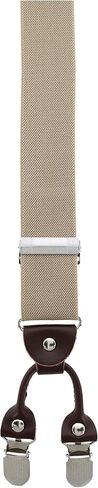 حمالات CTM® للرجال بعرض 1.375 بوصة بلون سادة على شكل حرف Y من الخلف بمشبك مزدوج in Kuwait