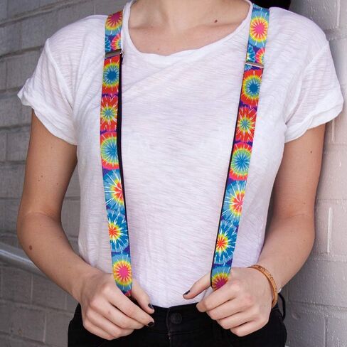 Buckle-Down Unisex-Adult's Suspender-Tie Dye in Saudi Arabia