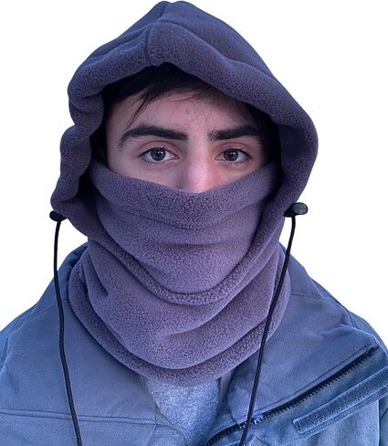 FullFace FleeceSok All-in-One Polartec Face Mask Winter Activities Skiing Hiking Snow Blowing Hunting Working Walking, One Size in Saudi Arabia