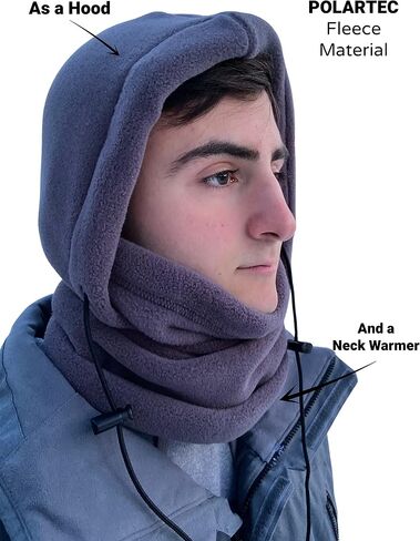 FullFace FleeceSok All-in-One Polartec Face Mask Winter Activities Skiing Hiking Snow Blowing Hunting Working Walking, One Size in Saudi Arabia