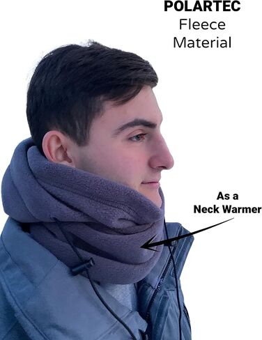 FullFace FleeceSok All-in-One Polartec Face Mask Winter Activities Skiing Hiking Snow Blowing Hunting Working Walking, One Size in Saudi Arabia