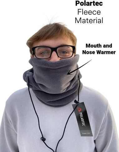 FullFace FleeceSok All-in-One Polartec Face Mask Winter Activities Skiing Hiking Snow Blowing Hunting Working Walking, One Size in Saudi Arabia