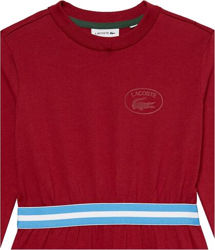 Lacoste Girls' Contrast Waist Cotton Jersey Dress in Saudi Arabia