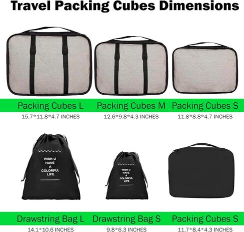 Alaskas Business - 10 Set Packing Cubes and Travel Organizers Best Packing Cubes for Luggage, Bags, Cube Storage Organizer (Pink) in Saudi Arabia
