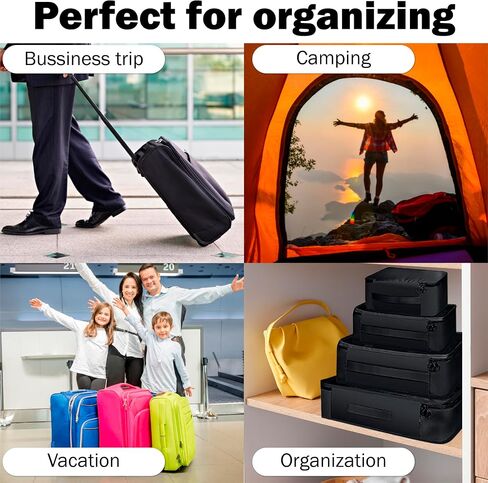 Alaskas Business - 10 Set Packing Cubes and Travel Organizers Best Packing Cubes for Luggage, Bags, Cube Storage Organizer (Pink) in Saudi Arabia