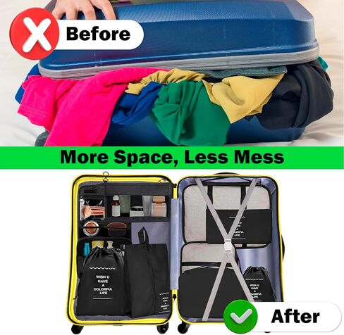 Alaskas Business - 10 Set Packing Cubes and Travel Organizers Best Packing Cubes for Luggage, Bags, Cube Storage Organizer (Pink) in Saudi Arabia