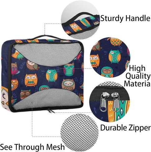 مكعبات التعبئة على شكل فراشة وردية عالية الكعب، 4 عبوات من أكياس تعبئة السفر، حمل فردي على حقائب الملابس الداخلية، منظم الأمتعة، مجموعة مكعبات التعبئة لحقيبة السفر على الظهر in Kuwait