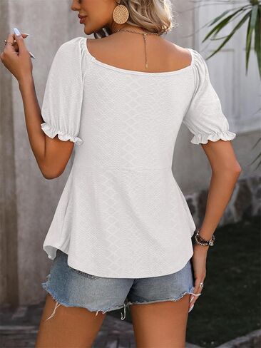 CASURESS Women's Tunic Tops for Leggings Long Sleeve Tie Front Casual Fall Blouses in Kuwait