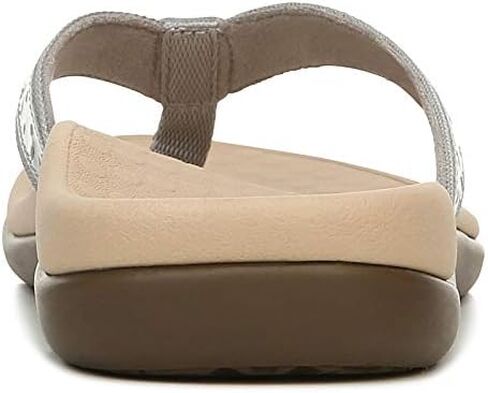 شباشب من Vionic Women's Islander Flip Flops، لون بيج (فلين ذهبي) in Kuwait