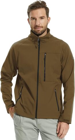 سترات المطر ALPHA CAMP Softshell للرجال سترات مقاومة للماء وخفيفة الوزن ومعاطف المطر in Kuwait