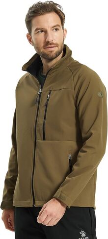 سترات المطر ALPHA CAMP Softshell للرجال سترات مقاومة للماء وخفيفة الوزن ومعاطف المطر in Kuwait