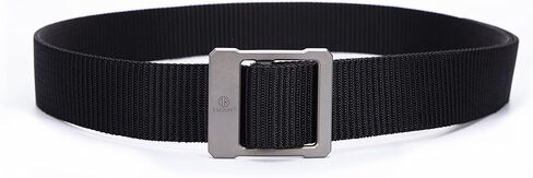 تاكراي حزام خصر تكتيكي للرجال من قماش النايلون جيد التهوية مع مشبك من التيتانيوم، اسود، مقاس واحد (120 سم), أسود, Free Size（120cm） in Kuwait