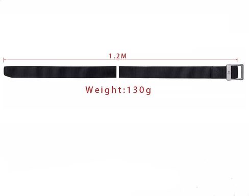 تاكراي حزام خصر تكتيكي للرجال من قماش النايلون جيد التهوية مع مشبك من التيتانيوم، اسود، مقاس واحد (120 سم), أسود, Free Size（120cm） in Kuwait