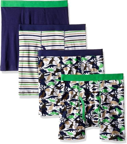 Trimfit Boys' 100 Percent Cotton Tagless Boxer Briefs 4-Pack in Saudi Arabia