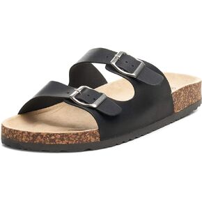 Alpine Swiss Mens Double Strap Casual Slides Flat Sandals in Saudi Arabia