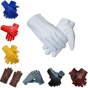 Men Genuine Sheepskin Leather Driving Gloves Dress Costume Cosplay Unlined in Saudi Arabia